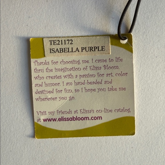 Elissa Bloom TE21172 Beaded Key and Coin Purse - Picture 3 of 6